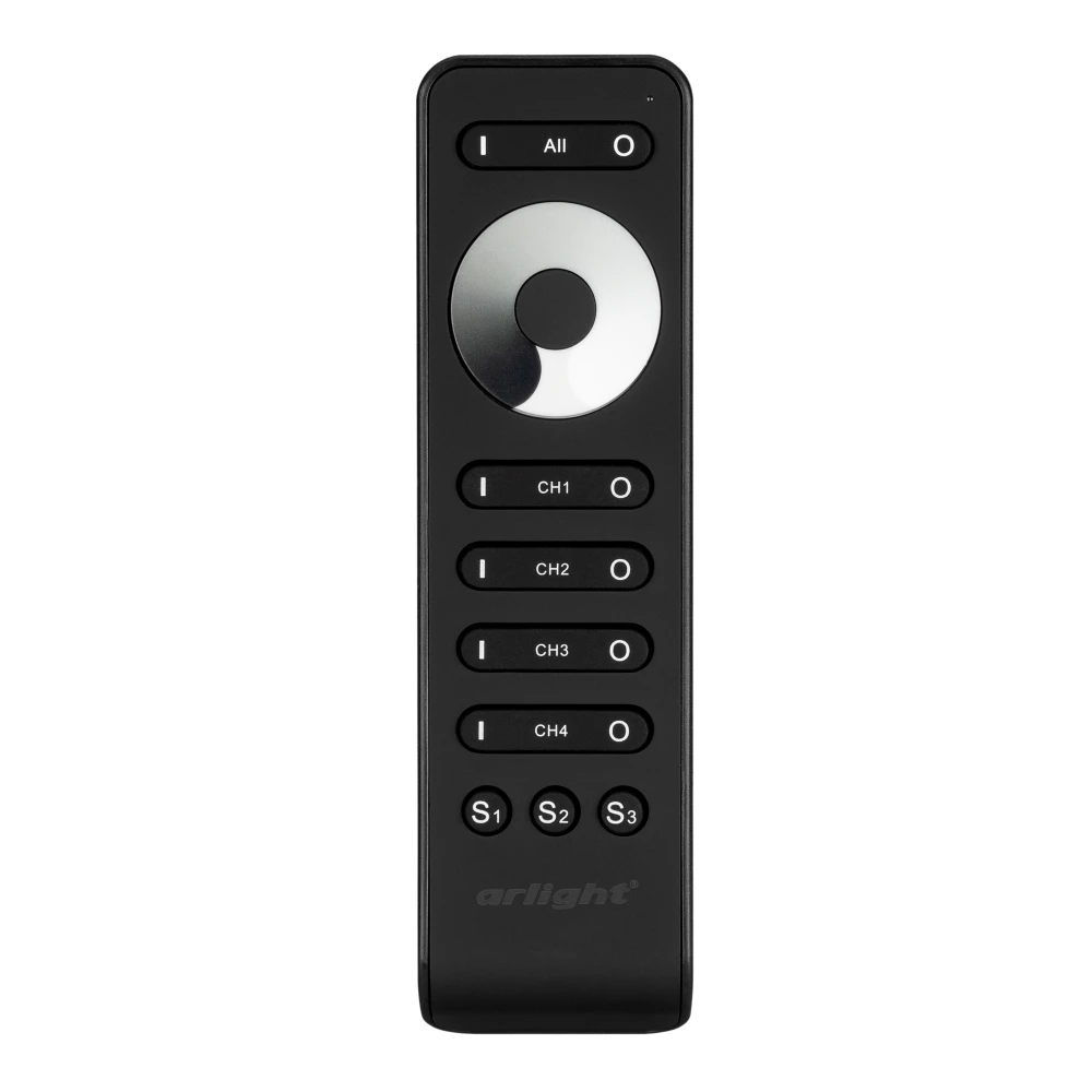 Пульт SMART-R33-DIM Black (4 канала, 2.4G) (Arlight, IP20 Пластик, 5 лет) 032941 - Viokon.com