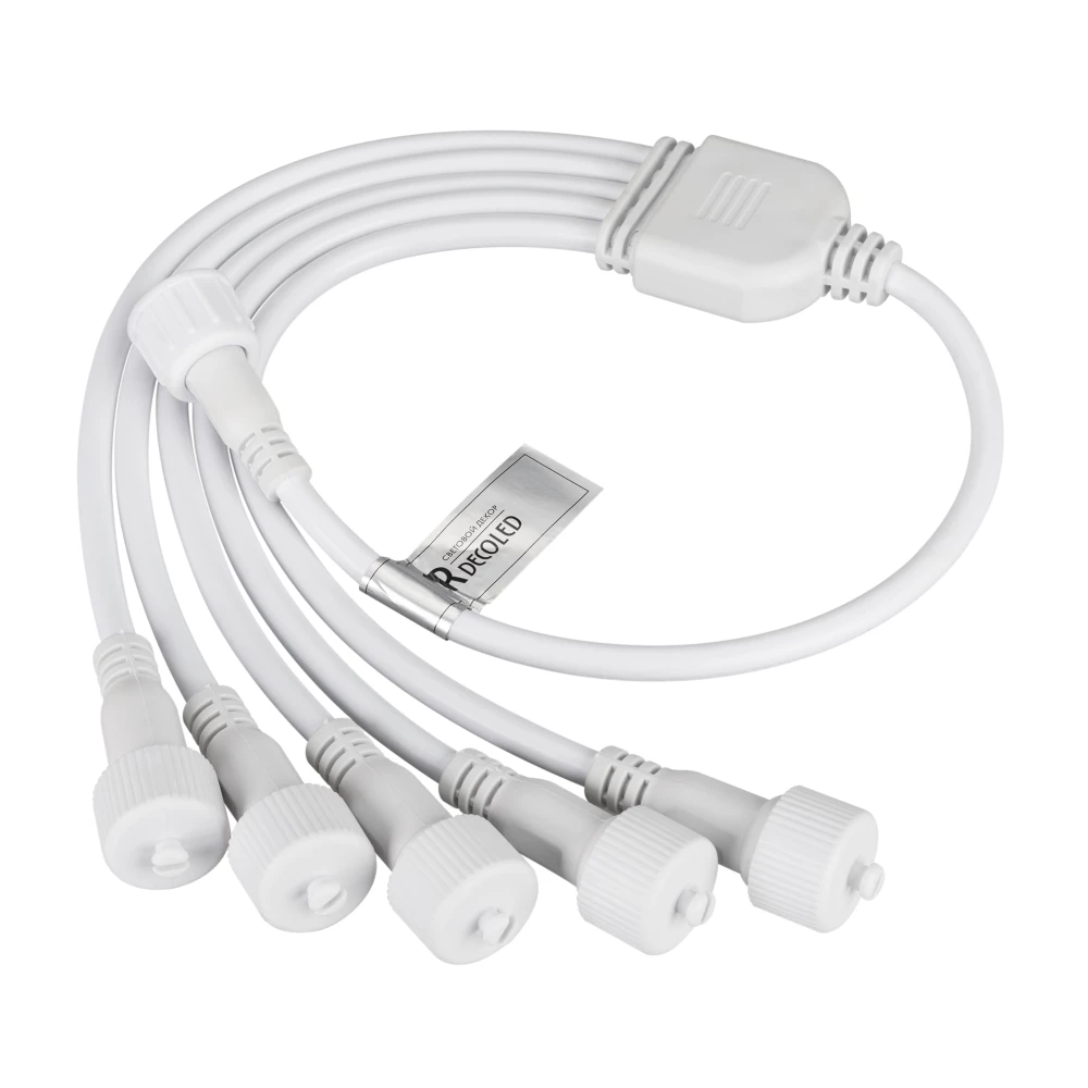 Коннектор питания ARD-CLASSIC-SYNC-RGB White (230V, 5 ports) (Ardecoled, Закрытый) 031805 - Viokon.com