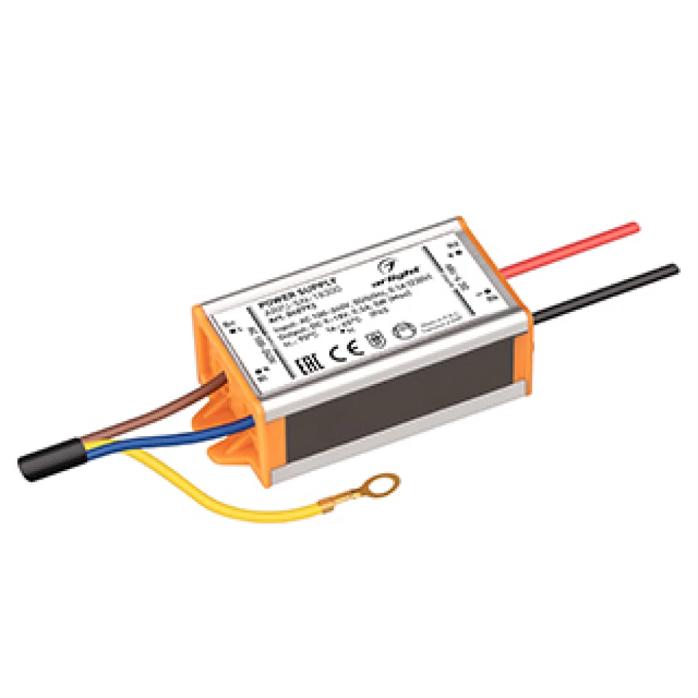 Блок питания ARPJ-SN-18300 (5W, 9-18V, 300mA) (Arlight, IP65 Металл, 3 года) 040792 - Viokon.com