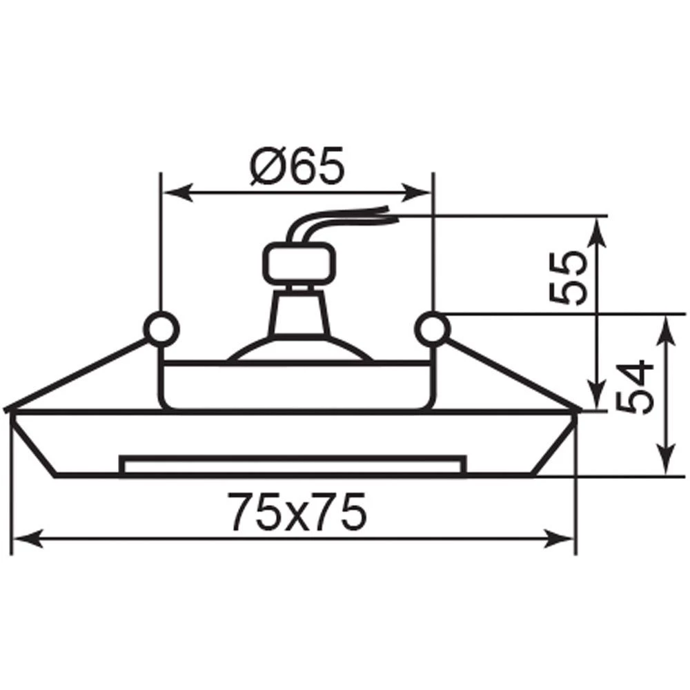 Светильник потолочный, MR16 50W G5,3 матовый хром, алюминий, DL150 (28161) - Viokon.com