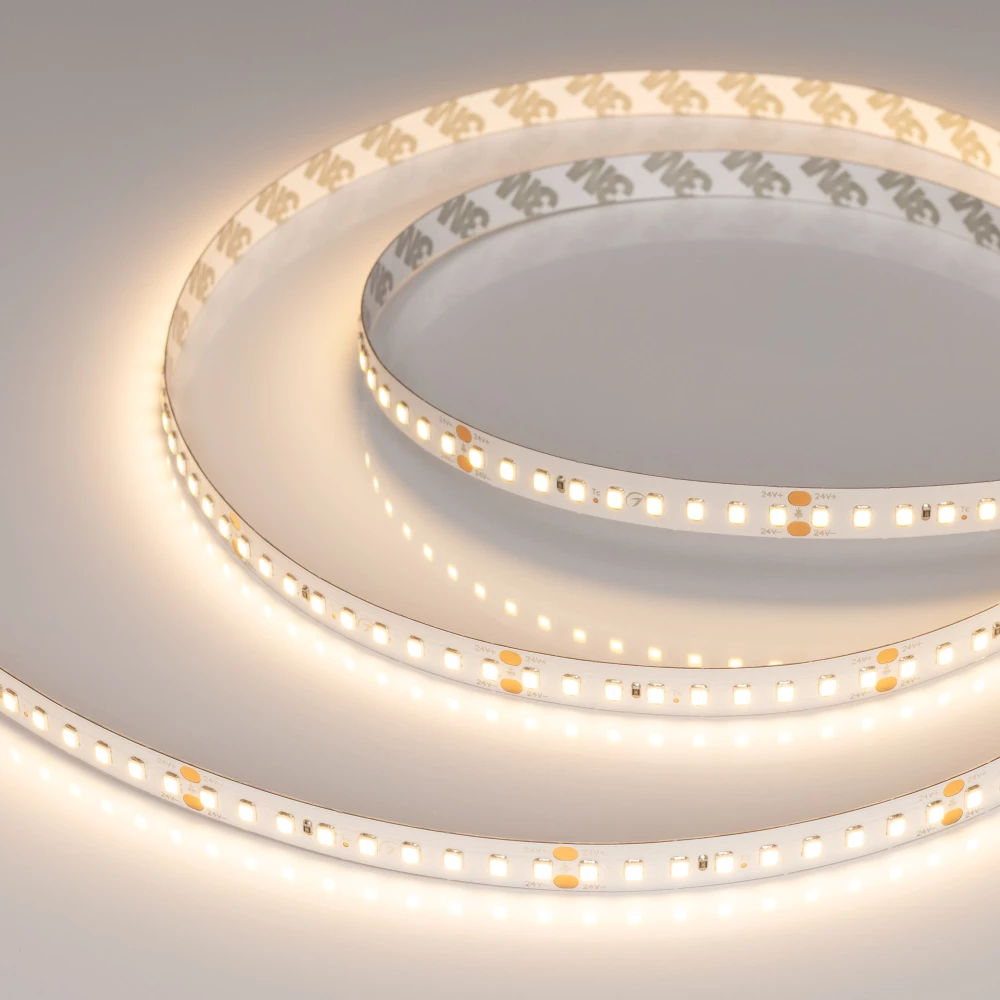 Лента RT-A144-10mm 24V Warm3000 (7.7 W/m, IP20, 2835, 5m) (Arlight, высок.эфф.200 лм/Вт) 038782 - Viokon.com