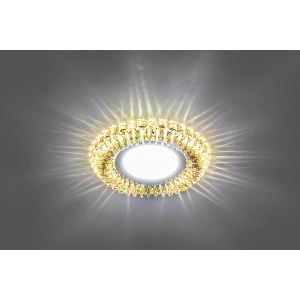 Светильник встраиваемый с белой LED подсветкой Feron CD904 потолочный MR16 G5.3 желтый (28847) - Viokon.com
