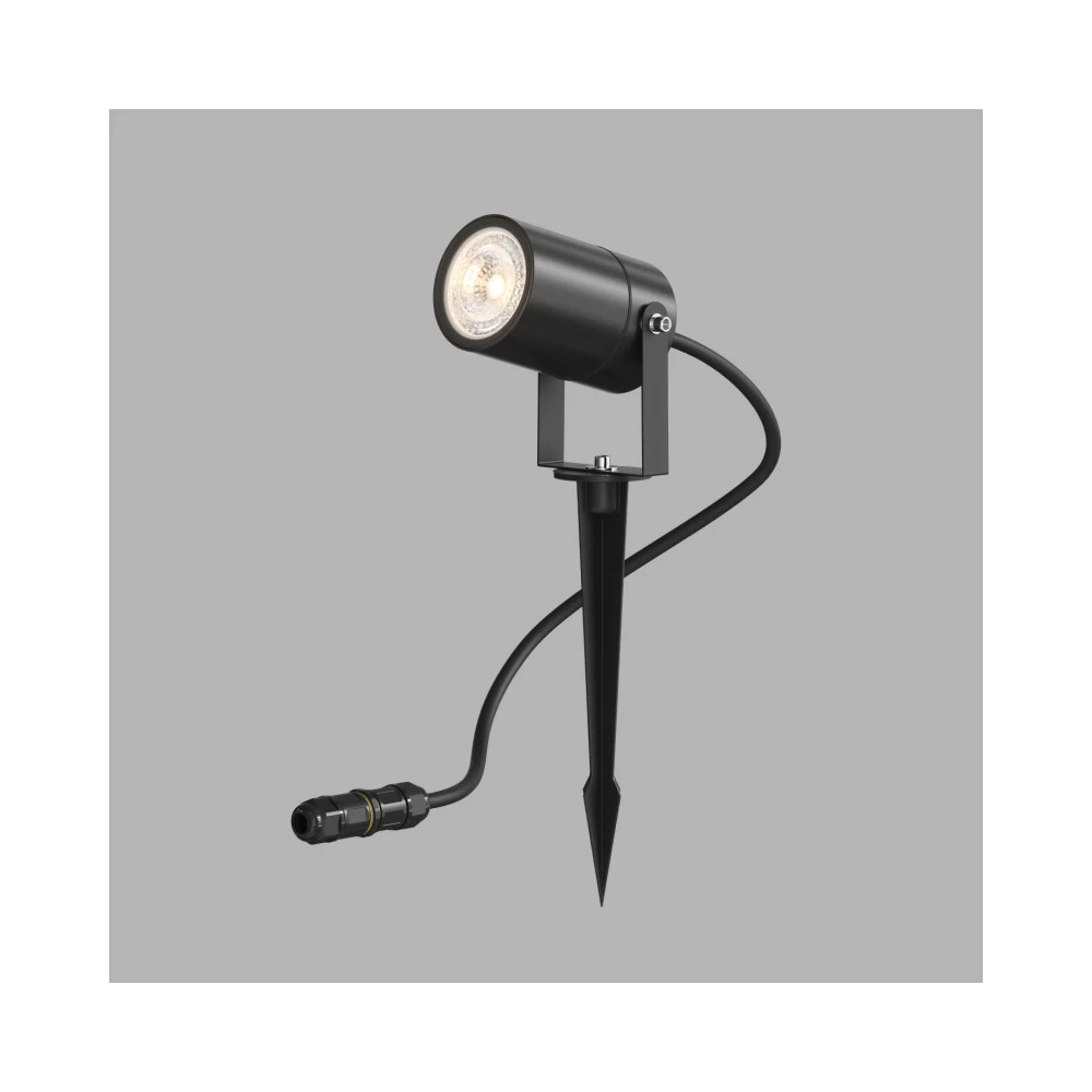 DK9800-BK Грунтовый светильник MOSS IP65 GU10 LED до 15 Вт черный алюминий - Viokon.com