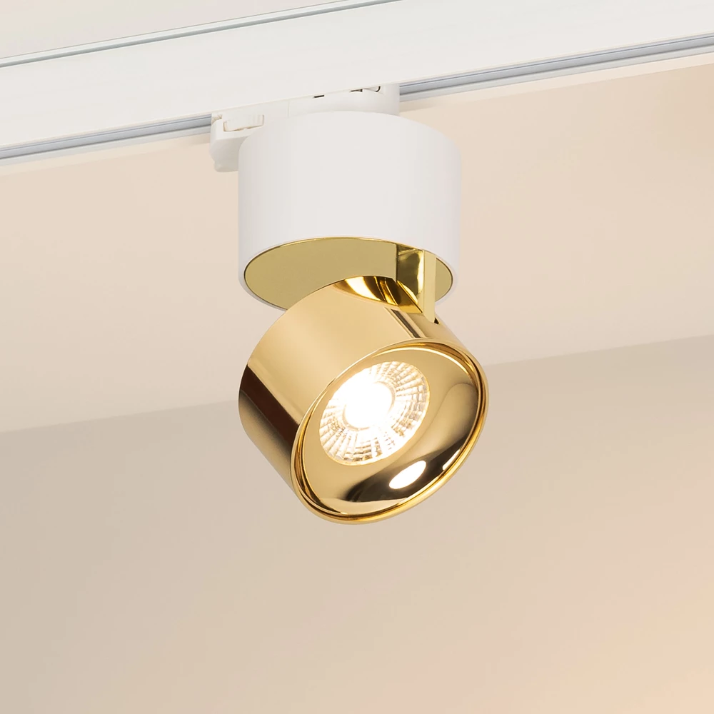 Светильник SP-PLURIO-TRACK-4TR-R77-9W Warm3000 (WH-BRS, 36 deg, 230V) (Arlight, IP20 Металл, 3 года) 038114 - Viokon.com