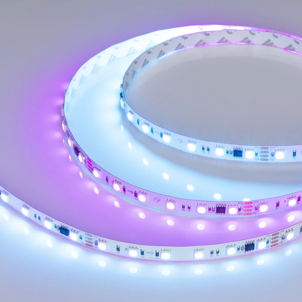 Лента DMX-B60-10mm 24V RGB-PX6 (15 W/m, IP20, 5060, 5m) (Arlight, -) 033448 - Viokon.com