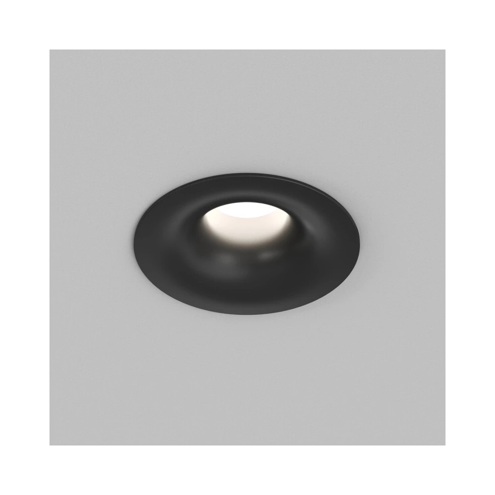 DK2430-BK Встраиваемый светильник SHINE GLOW 15Вт 3000-4000К IP20 черный матовый алюминий - Viokon.com
