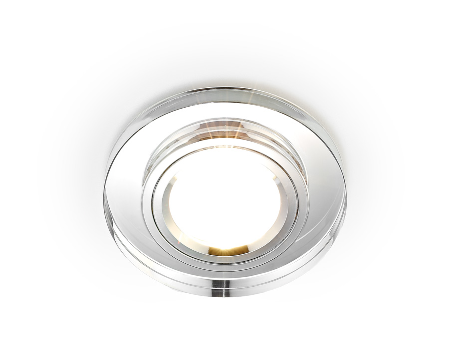 Встраиваемый точечный зеркальный светильник MR16 8060 CL хром MR16 D90 mm - Viokon.com
