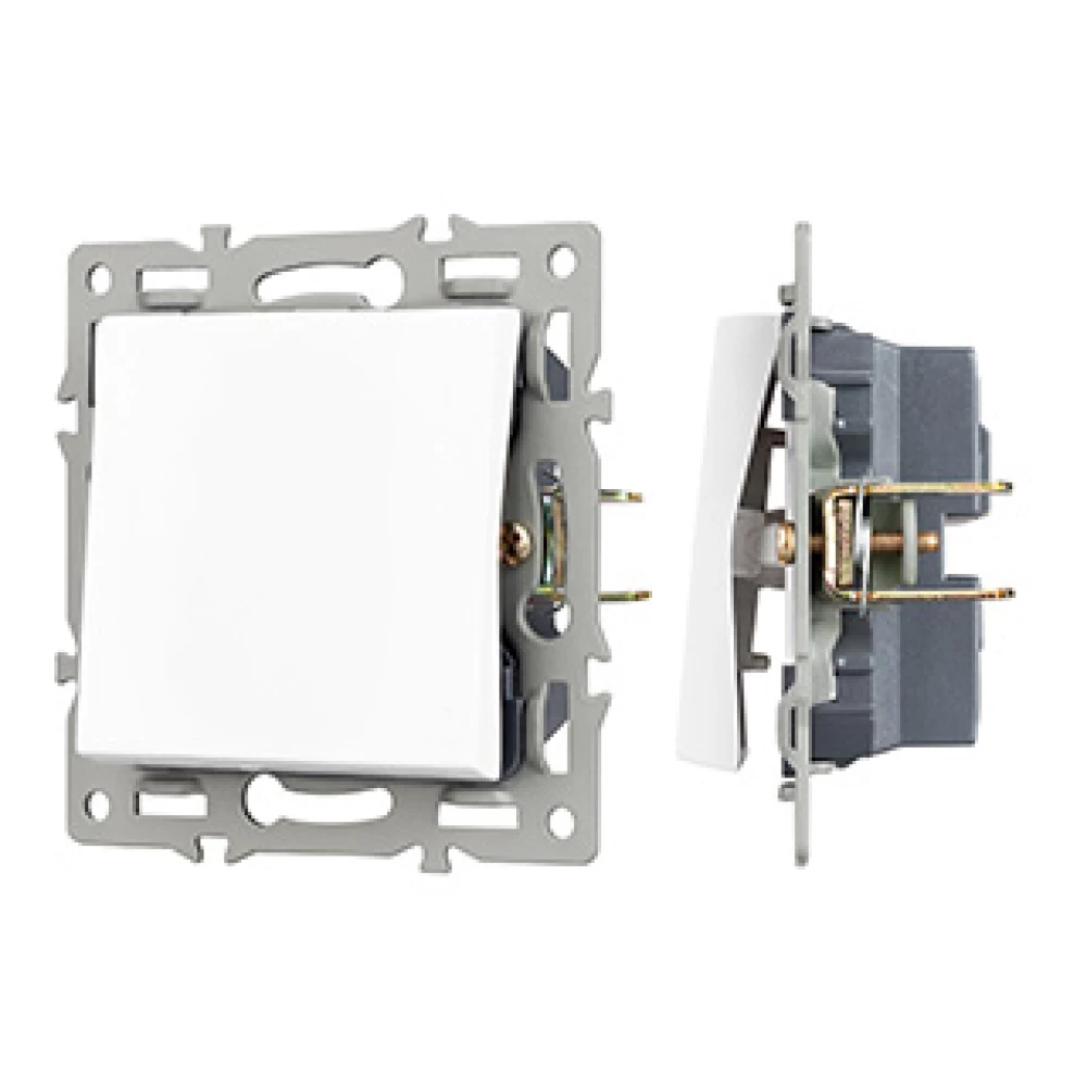 Механизм выключателя одноклавишный непроходной SWT-MK01-PL-WH (250V, 16A) (Arlight, -) 043710 - Viokon.com