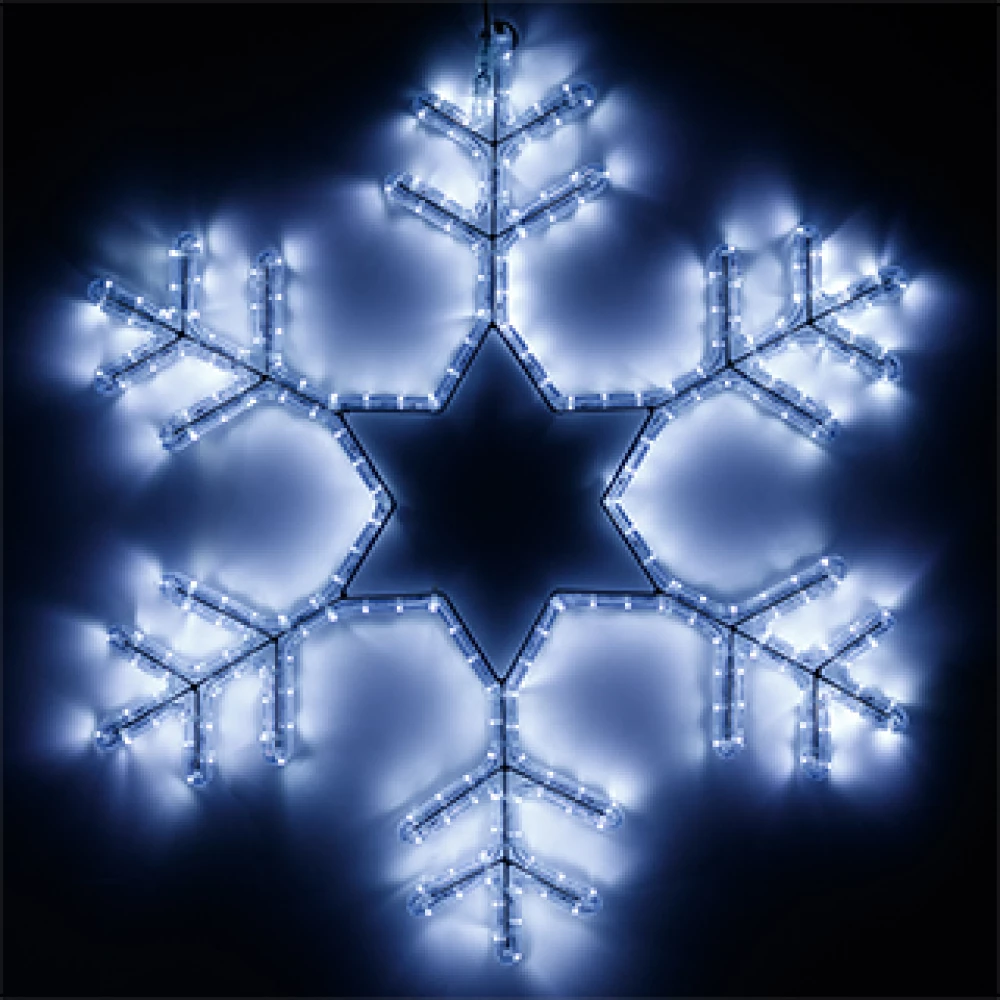 Фигура cветодиодная ARD-SNOWFLAKE-M4-750x750-324LED White (230V, 18W) (Ardecoled, IP65, 1 год) 025307 - Viokon.com