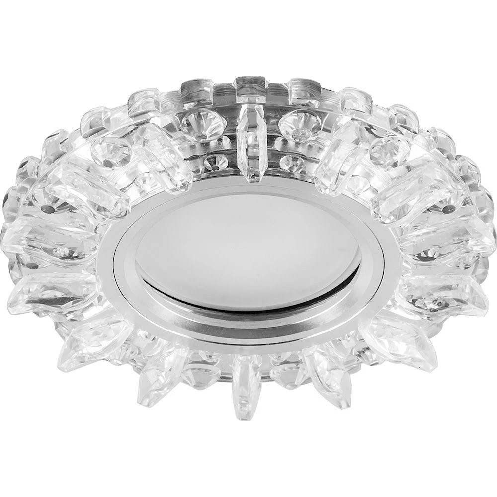 Светильник встраиваемый с белой LED подсветкой Feron CD910 потолочный MR16 G5.3 прозрачный (28893) - Viokon.com