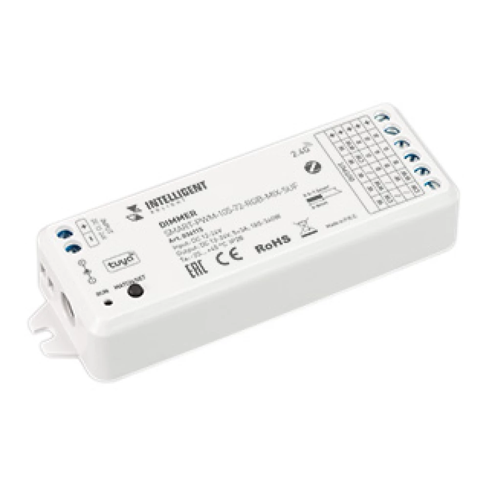 INTELLIGENT ARLIGHT Диммер SMART-PWM-105-72-RGB-MIX-SUF (12-24V, 5x3A, ZB, 2.4G) (IARL, Контроллер) 036115 - Viokon.com