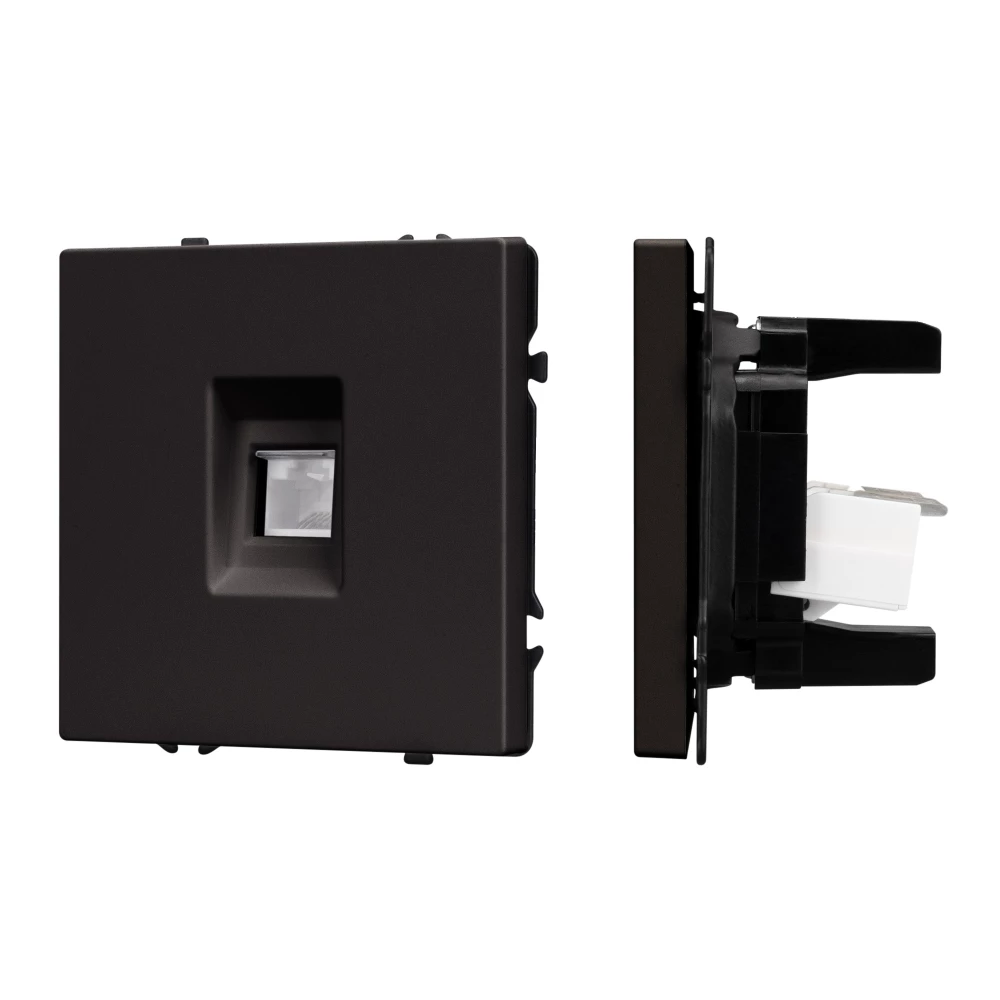 Механизм компьютерной розетки SCT-NOBE-MPC1-SFPL-BK (RJ-45, CAT6) (Arlight, Черный оникс) 054305 - Viokon.com