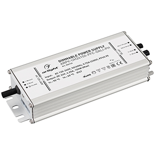 Блок питания ARPV-UH24150-PFC-DALI-PH (24V, 6.3A, 150W) (Arlight, IP67 Металл, 7 лет) 026126 - Viokon.com