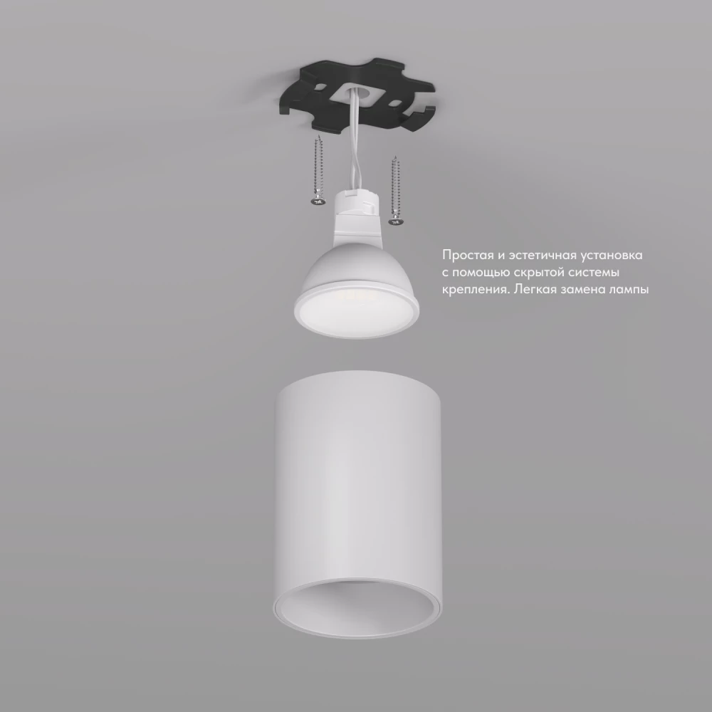 DK3110-WH Светильник накладной IP 20 10 Вт GU53 LED белый пластик - Viokon.com