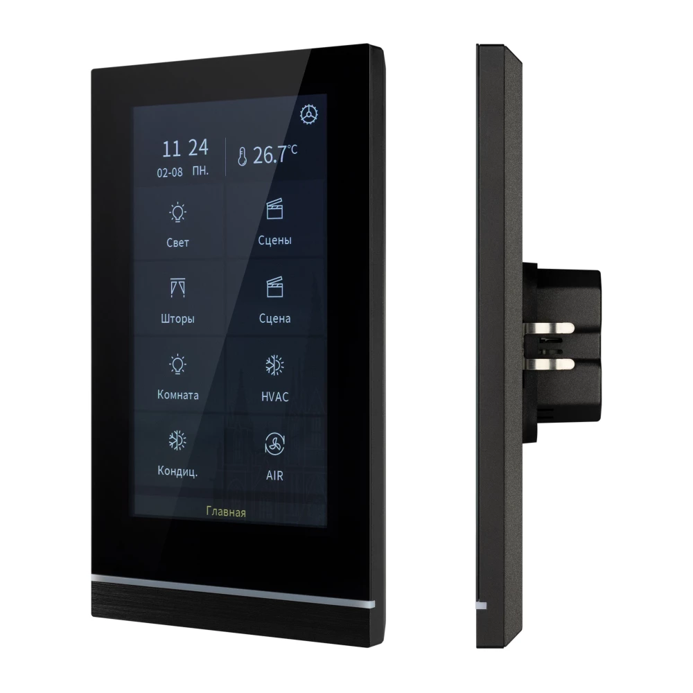 INTELLIGENT ARLIGHT Панель сенсорная KNX-113-51-MULTI-V5-IN (20-30V) (IARL, IP20 Пластик, 2 года) 031738 - Viokon.com