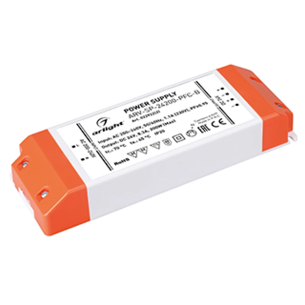 Блок питания ARV-SP-24200-PFC-B (24V, 8.3A, 200W) (Arlight, IP20 Пластик, 5 лет) 022922(2) - Viokon.com