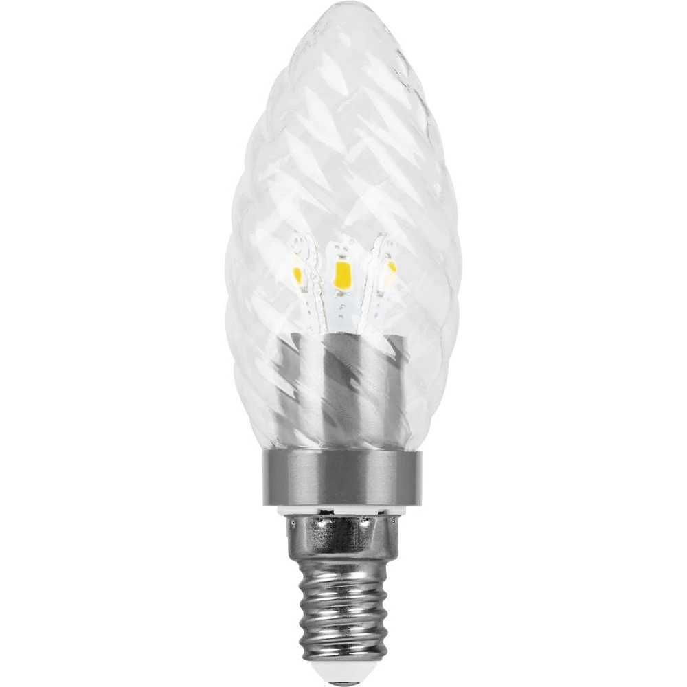 Лампа светодиодная Feron LB-77 Свеча E14 3,5W 4000К (25333) - Viokon.com