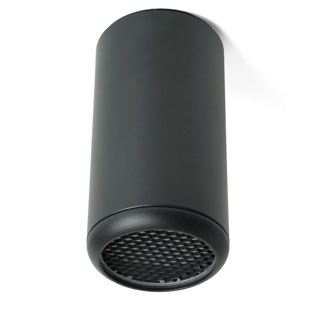 Светильник потолочный Feron ML184 Barrel ECHO  MR16 GU10 35W 230V, черный, с антибликовой сеточкой (48392) - Viokon.com