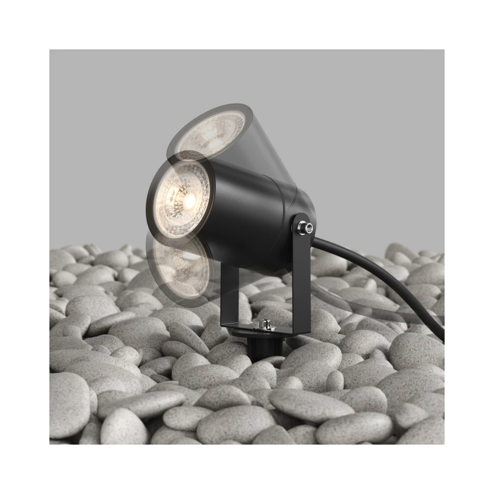 DK9800-BK Грунтовый светильник MOSS IP65 GU10 LED до 15 Вт черный алюминий - Viokon.com