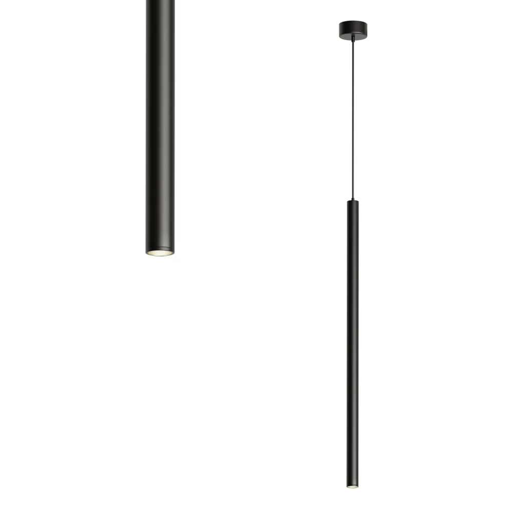 DK4303-BK Подвесной светильник со встроенным светодиодом 5W IP 20 3000K черный алюминий - Viokon.com