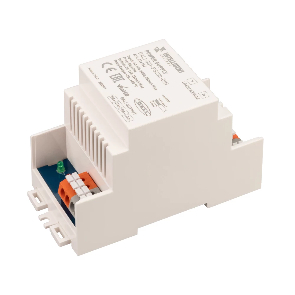 INTELLIGENT ARLIGHT Блок питания шины DALI-301-PS250-DIN (230V, 250mA) (IARL, DIN-рейка) 026166 - Viokon.com