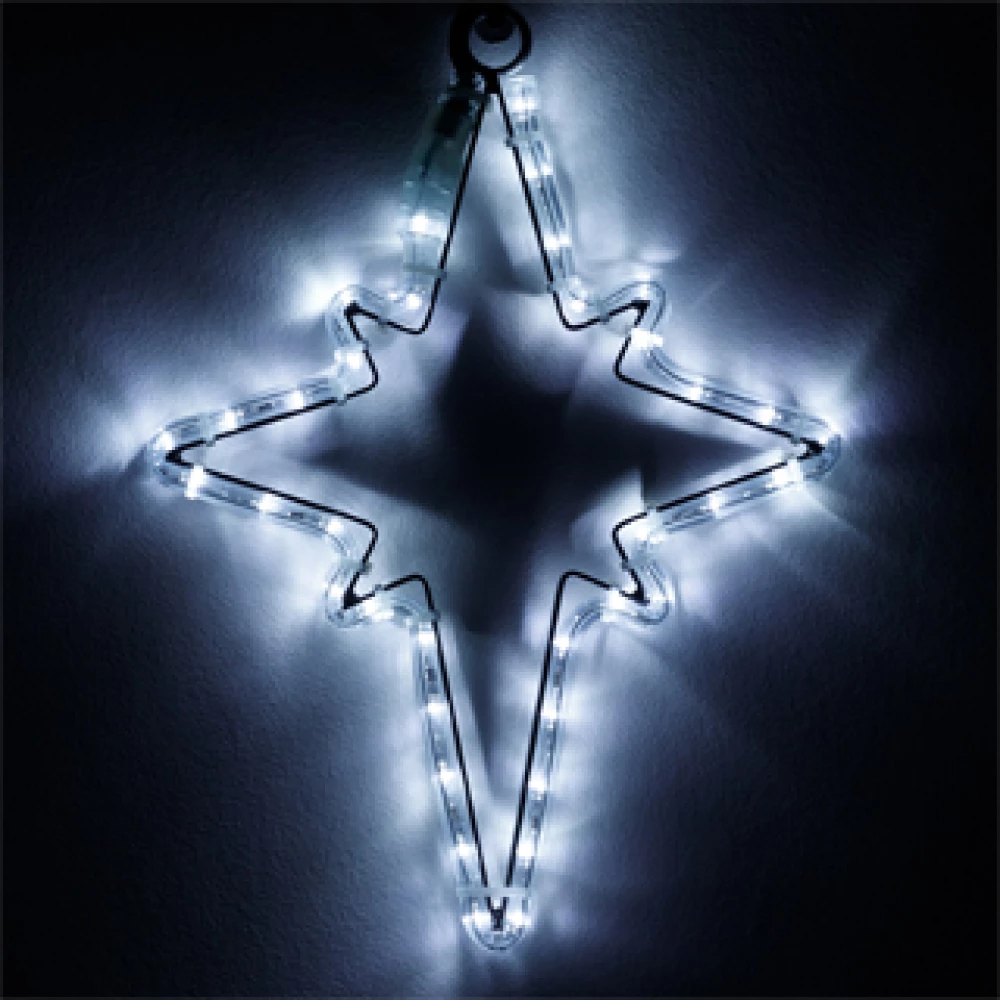 Фигура cветодиодная ARD-STAR-M3-380x250-36LED White (230V, 2.5W) (Ardecoled, IP65, 1 год) 034246 - Viokon.com