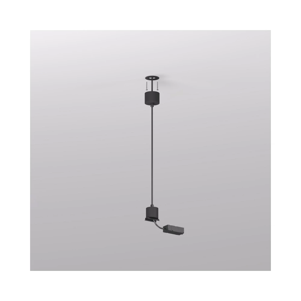 TR2124-BK Подвод питания для подвесного монтажа трека SMART BASE АС 220-240V IP20 5м черный алюминий - Viokon.com