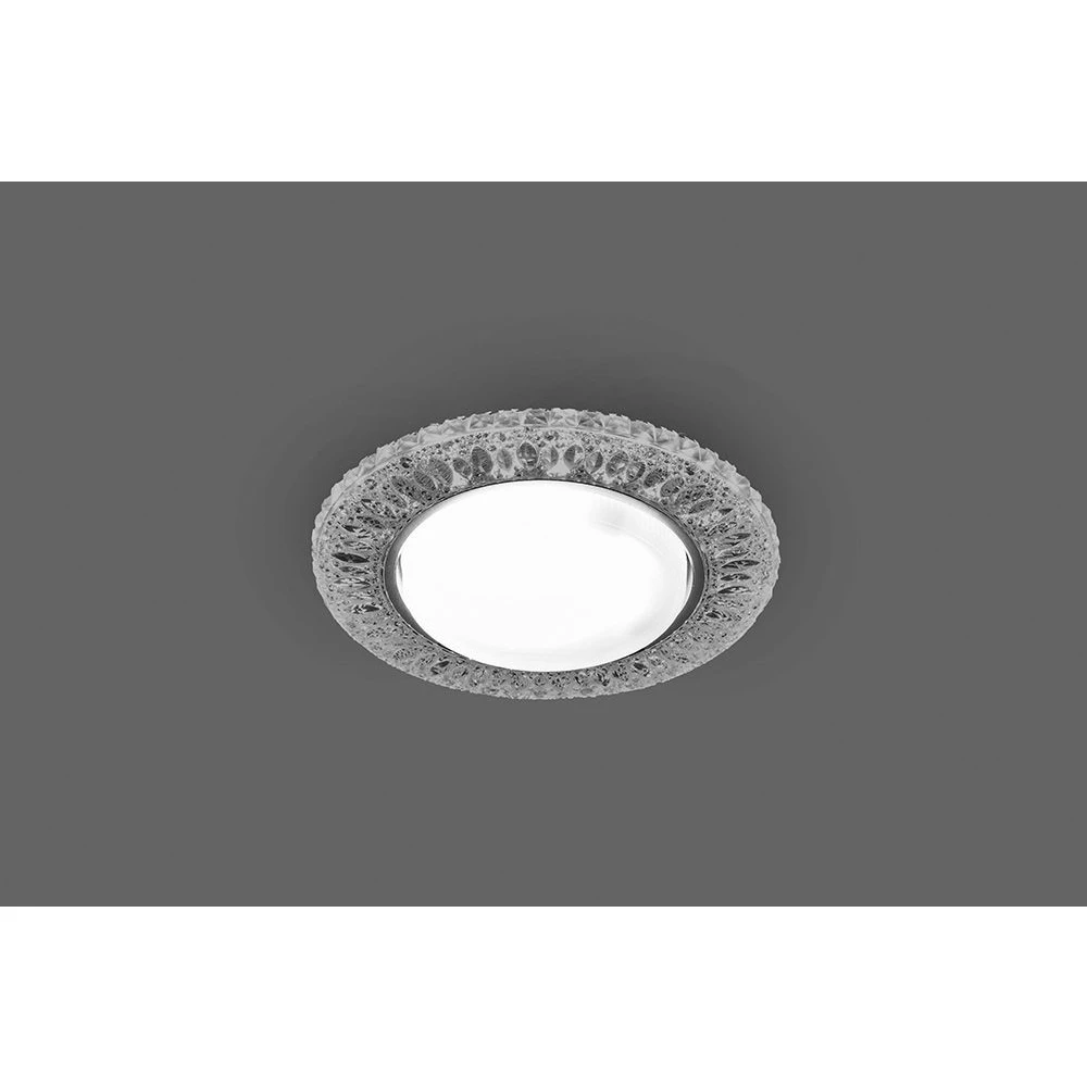 Светильник встраиваемый с белой LED подсветкой Feron CD4022 потолочный GX53 без лампы прозрачный (29475) - Viokon.com