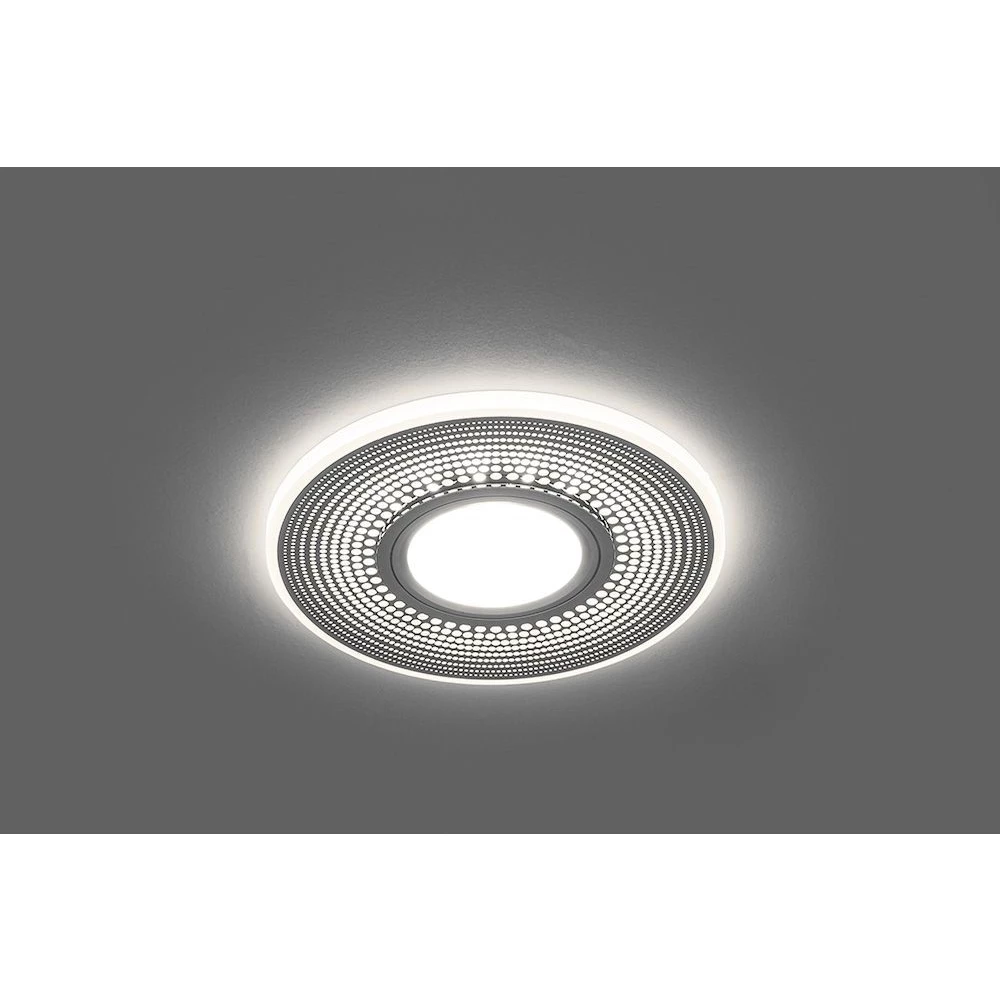 Светильник встраиваемый с белой LED подсветкой Feron CD950 потолочный MR16 G5.3 белый матовый (29712) - Viokon.com