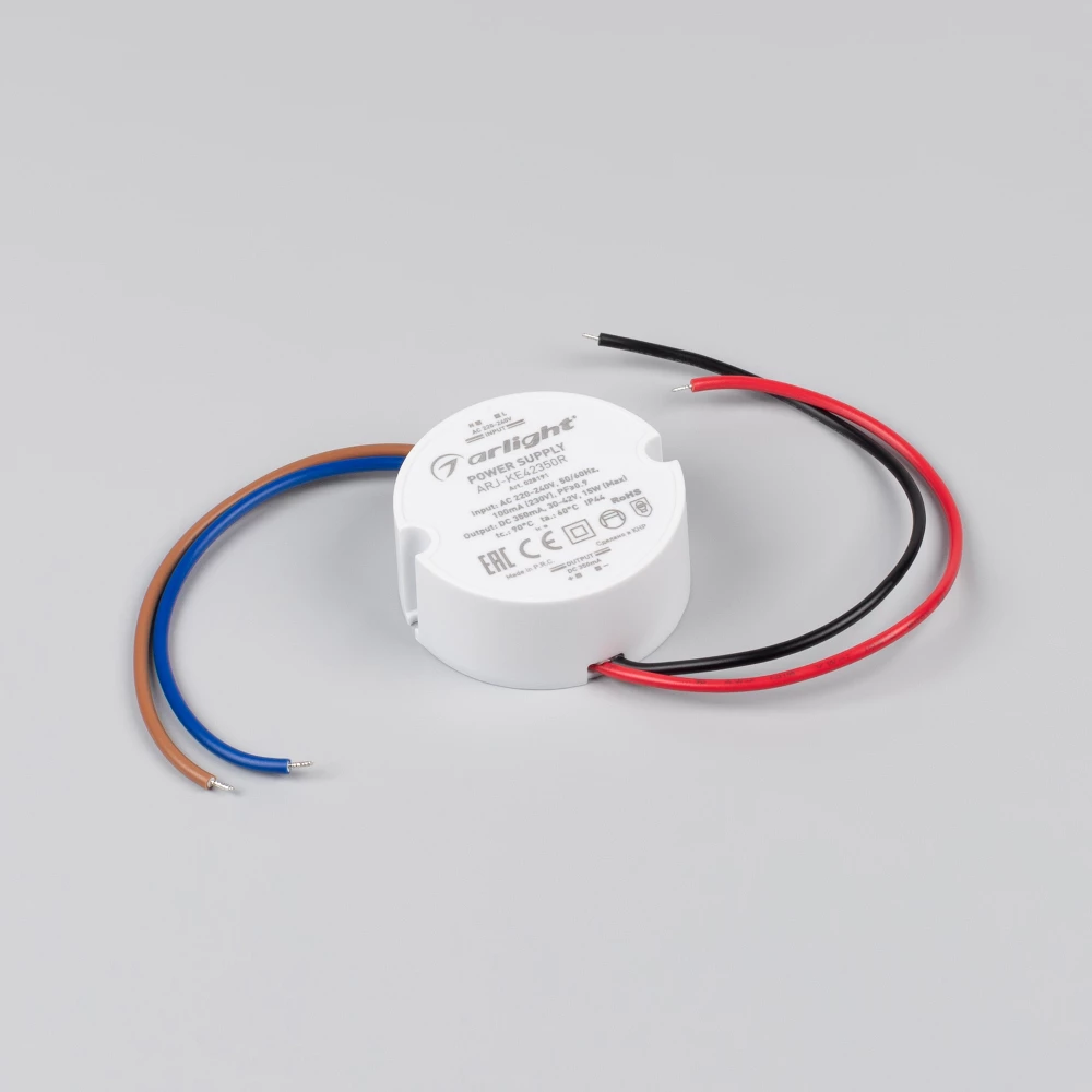Блок питания ARJ-KE42350R (15W, 350mA, PFC) (Arlight, IP44 Пластик, 5 лет) 028191 - Viokon.com