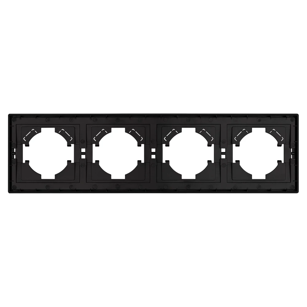 Рамка пластиковая FRM-TENDO-PL-4-BK (Arlight, Черный) 053848 - Viokon.com
