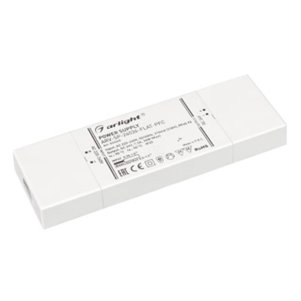 Блок питания ARV-SP-24036-FLAT-PFC (24V, 1.5A, 36W) (Arlight, IP20 Пластик, 5 лет) 033260 - Viokon.com
