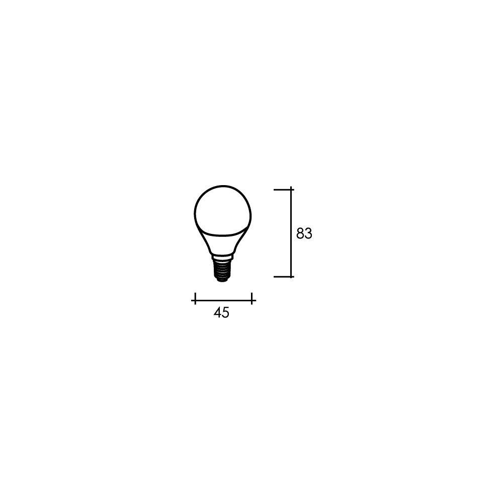 LED E14 G45 7W 4500K - Viokon.com