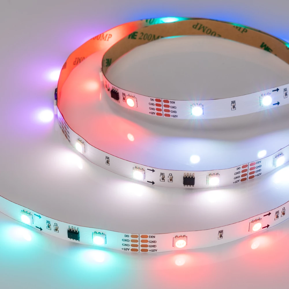Лента SPI-5000-AM 12V RGB (5060, 150 LED x3, 1804) (Arlight, Открытый, IP20) 021227 - Viokon.com