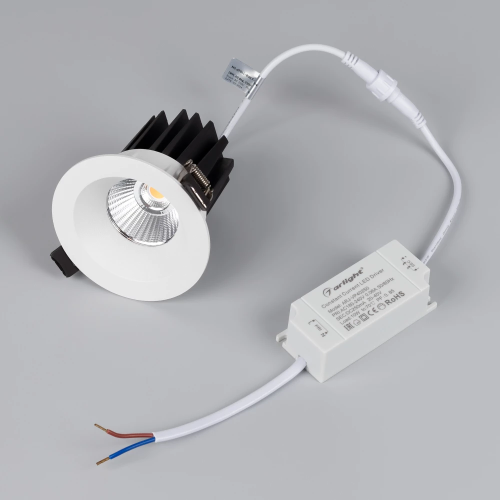 Светильник MS-ATOLL-BUILT-R86-10W Day4000 (WH, 36 deg, 230V) (Arlight, IP54 Металл, 5 лет) 039066 - Viokon.com