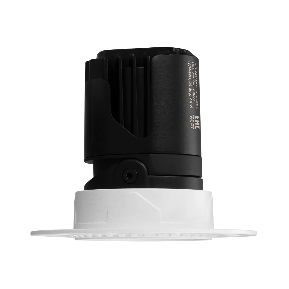 Светильник MS-ARADO-TRIMLESS-R55-7W Warm3000 (WH-WH, 24 deg, 230V) (Arlight, IP20 Металл, 5 лет) 058776 - Viokon.com