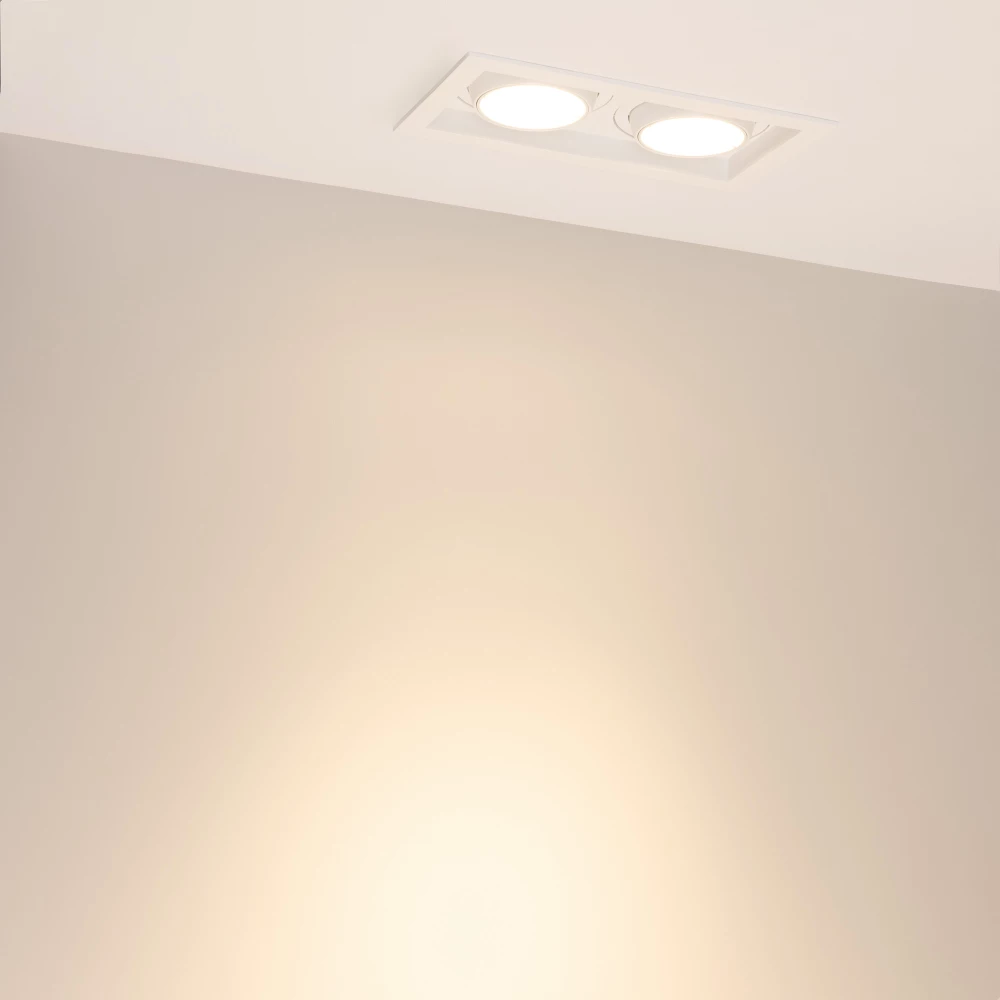 Светильник MS-VORTEX-BUILT-S210x117-2x20W Warm3000 (WH-WH, 40 deg, 230V) (Arlight, IP20 Металл, 5 лет) 057763 - Viokon.com