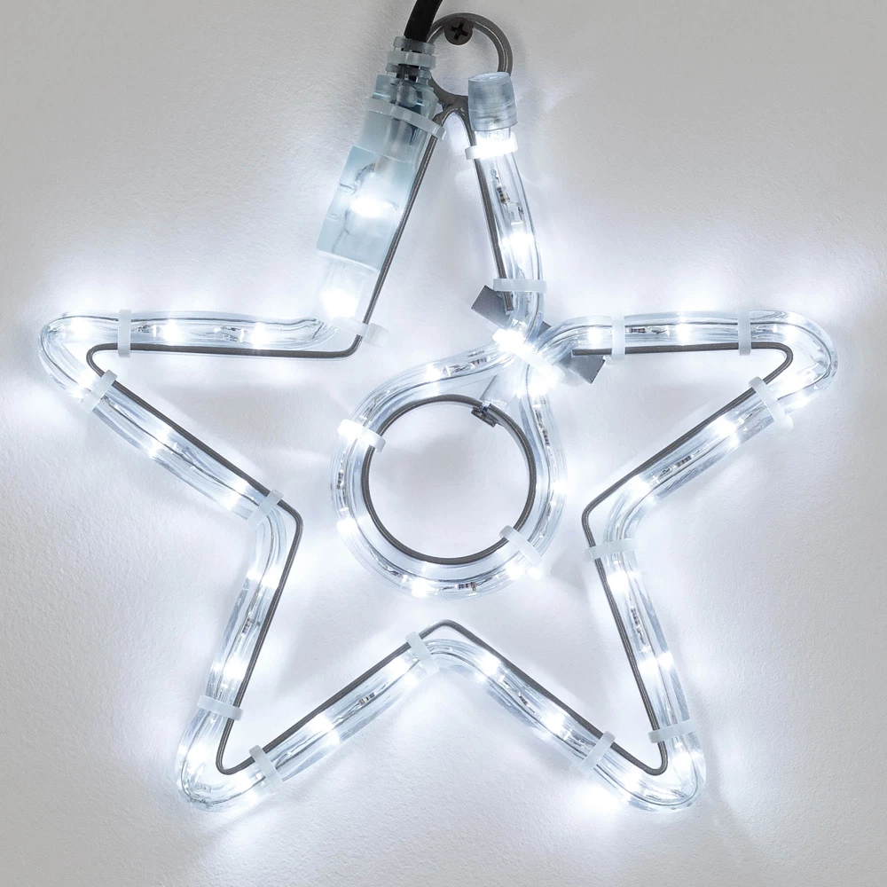 Фигура светодиодная ARD-STAR-M4-200x220-36LED White (230V, 2.5W) (Ardecoled, IP65, 1 год) 034263 - Viokon.com