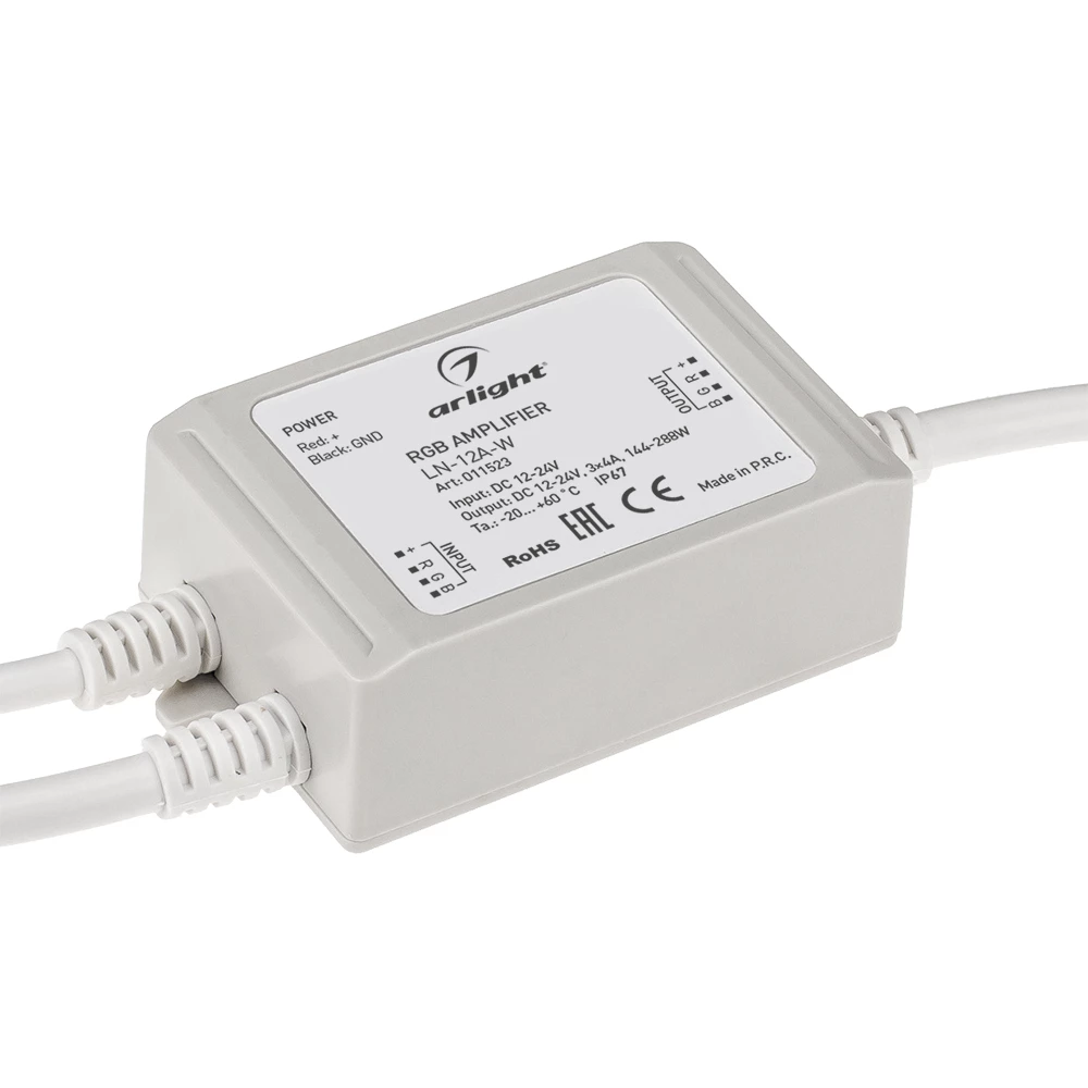 RGB-усилитель LN-12A-W (12/24V, 144/288W) (Arlight, -) 011523 - Viokon.com