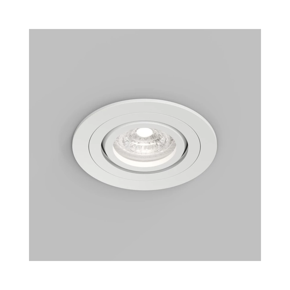 DK2110-WH Встраиваемый влагозащищнный светильник HYDRO IP44 до 15 Вт LED GU10 алюминий белый - Viokon.com