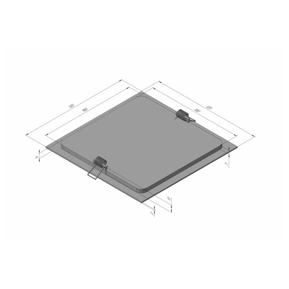 DL-08 8W WH 6000K Светильник светодиодный встраиваемый - Viokon.com