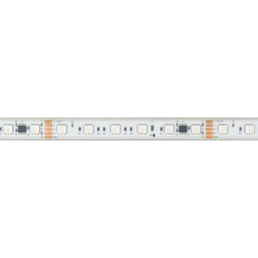 Лента герметичная DMX-PS-B60-15mm 24V RGB-PX6 (15W/m, IP67, 5060, 5m) (Arlight, -) 037090 - Viokon.com