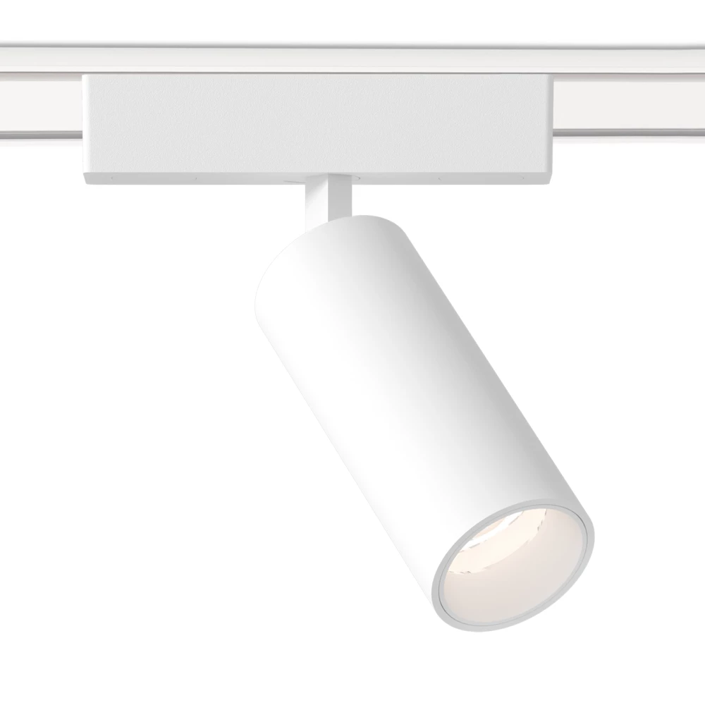 Светильник светодиодный трековый для шинопровода Magnetic Ultra Slim GV1505 WH белый IP20 9W 4200K 48V 24° D44*160 - Viokon.com