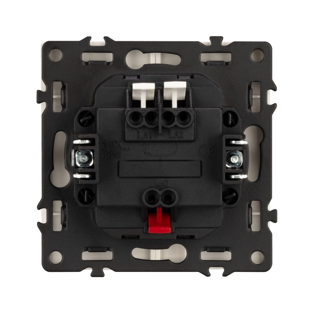 Механизм выключателя двухклавишный непроходной SWT-NOBE-MK02-SFPL-WH (230V, 10A) (Arlight, Белый кварц) 054238 - Viokon.com
