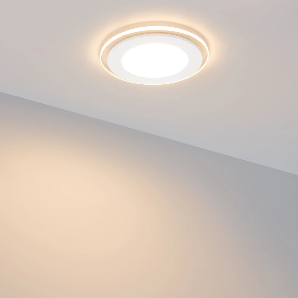 Светодиодная панель LT-R160WH 12W Warm White 120deg (Arlight, IP40 Металл, 3 года) 016571 - Viokon.com