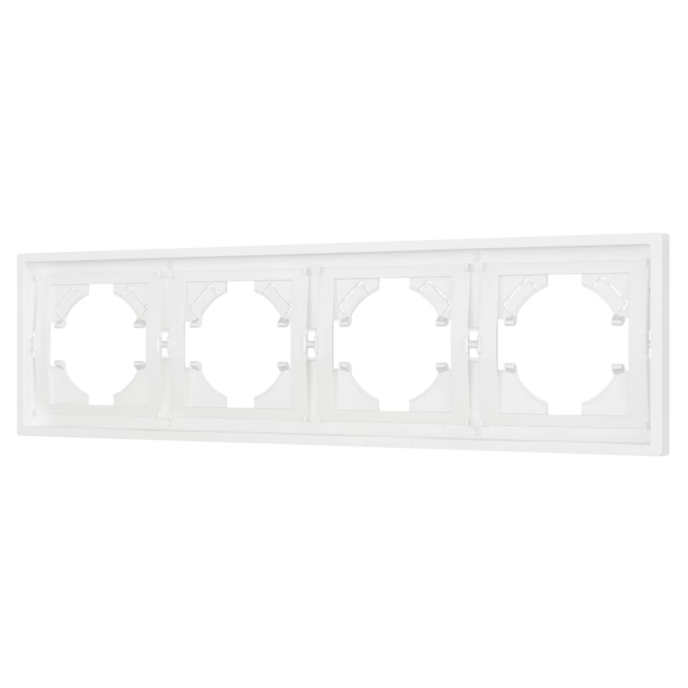 Рамка пластиковая FRM-TENDO-SFPL-4-WH (Arlight, Матовый белый) 054656 - Viokon.com
