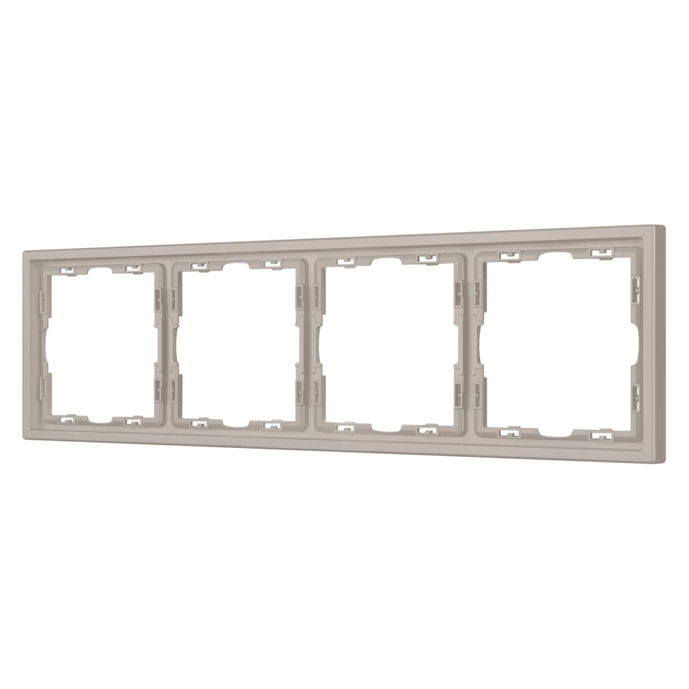 Рамка пластиковая FRM-NOBE-SFPL-4-CA (Arlight, Кашемир) 059460 - Viokon.com