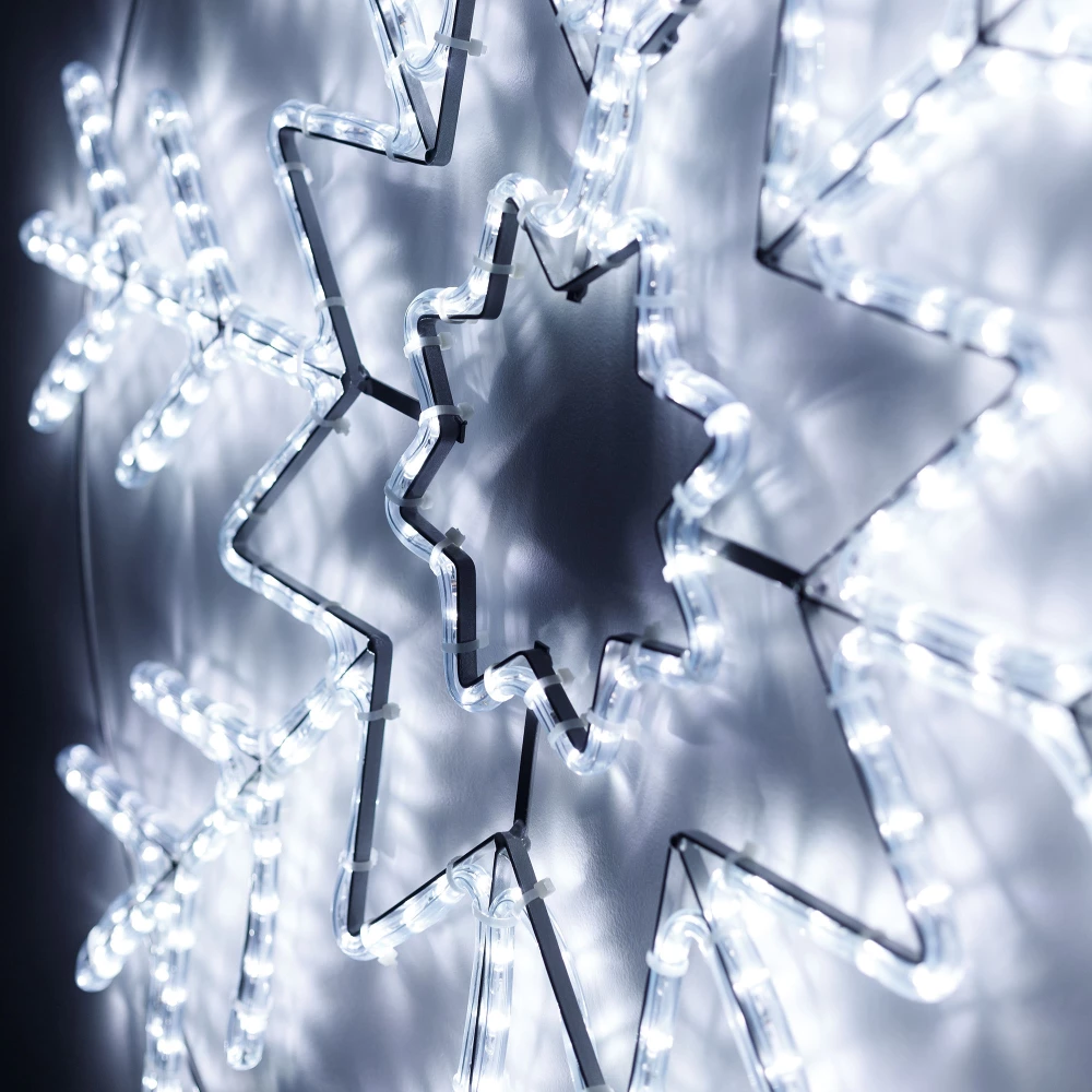 Фигура светодиодная ARD-SNOWFLAKE-M8-950x950-540LED White (230V, 33W) (Ardecoled, IP65, 1 год) 034254 - Viokon.com