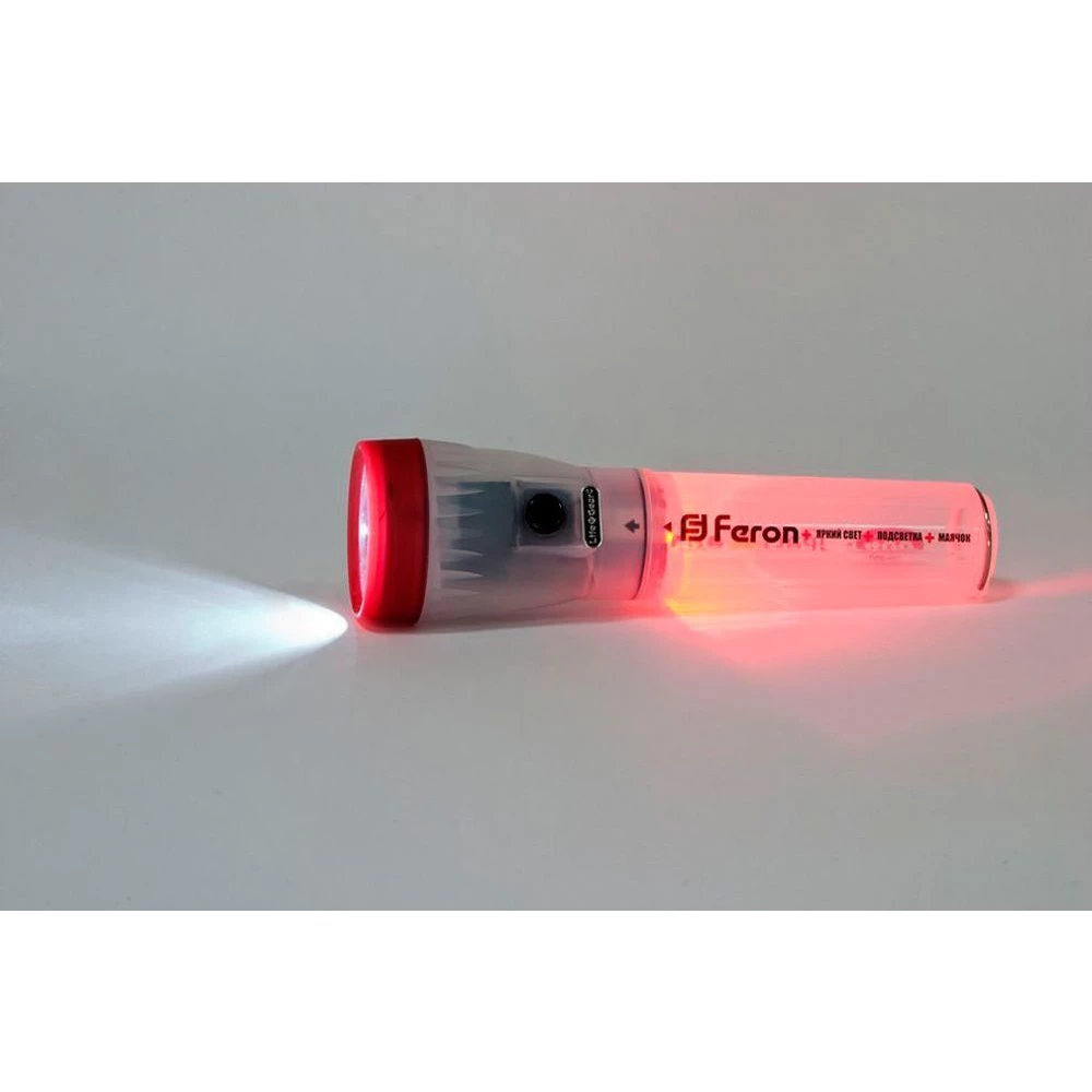 Фонарь 2 Leds красный 3*AA, TL023 (12924) - Viokon.com