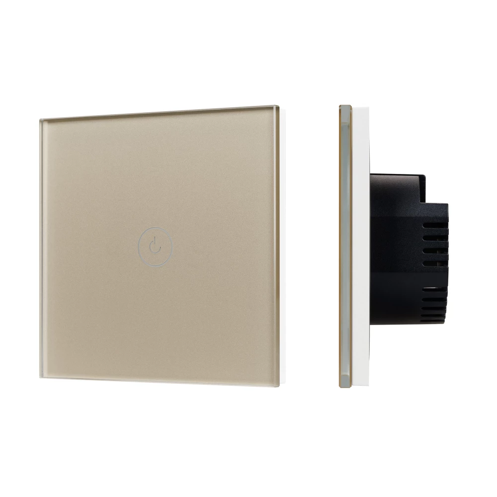 Выключатель сенсорный SWT-OMALI-S01-ZB-GD (250V, 10A, Zigbee) (Arlight, Стекло) 050037 - Viokon.com